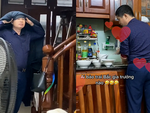 Ông bố dỗi hờn đi rửa bát hộ con gái siêu đáng yêu