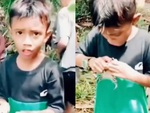 Cậu bé ham chụp ảnh hú hồn khi bị cua kẹp