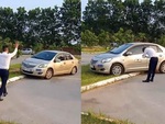 Thầy giáo chắp tay lạy học viên vì lái xe leo lên dải phân cách