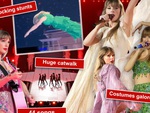 Taylor Swift 'bơi lội' như tiên cá trong show diễn để đời The Eras tour