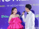 'Lady Mây' Myra Trần trổ tài hát nốt cao vút trên thảm đỏ Cống hiến 2023