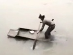 Viên cảnh sát đen đủi, dùng thuyền truy đuổi cướp bị chìm giữa sông