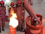 Độc lạ màn dập lửa bình gas của lính cứu hỏa Ấn Độ