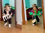 Bé gái được mẹ cosplay thầy trò Đường Tăng siêu dễ thương
