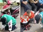 Chàng trai quỳ gối suốt 21 tiếng cầu xin bạn gái cũ quay lại, chỉ đi về vì lý do... thời tiết