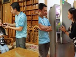 Bố cao tay dạy con gái cách đóng cửa tủ lạnh kiểu thùy mị nết na
