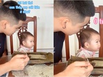 Bố thủ thỉ hỏi dò con gái nơi mẹ cất tiền