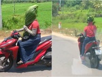 'Khẩu trang' tránh nắng chất lừ của nữ ninja