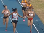 Hành động đẹp của VĐV Indonesia với 2 VĐV Việt Nam ở đường chạy 10.000m