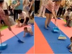 Mẹ dùng tuyệt chiêu giúp con trai bò về đích sớm