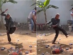 Cụ ông say rượu múa túy quyền cực ngầu ở đám tiệc
