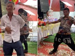 Cụ ông nhảy solo với chàng trai cực ngầu trong đám cưới