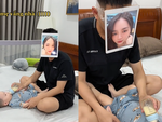 Cách ông bố trẻ cho con uống sữa khi vợ vắng nhà