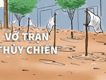 Vỡ trận thủy chiến, tung cờ trắng xin hàng