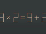 Thử tài IQ: Di chuyển một que diêm để 9x2=9+2 thành phép tính đúng