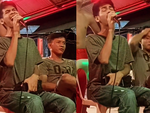 Chàng trai hát karaoke hay như nuốt đĩa