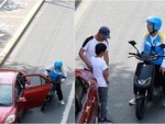 Bố nổi đóa với con trai vì xuống xe ẩu còn lớn tiếng với chú đưa thư