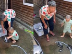 Bà chán không buồn nói với cháu trai nghịch ngợm