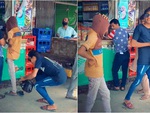 Chàng trai đi mua hàng ngơ ngác khi bị trộm mất dép
