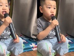 Bé trai hát 'Cắt đôi nỗi sầu' siêu thần thái