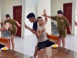 Cười sảng với hậu trường 'vợ bất lực vì chồng tay nhanh hơn não'