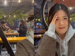 Cô gái ngượng chín mặt khi gặp crush ở nhà hàng