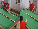 Bố chán không buồn nói khi con phá hỏng siêu phẩm bida