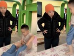 Mẹ ngỡ ngàng trước cách mặc quần IQ vô cực của con trai