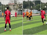 Chàng trai 'bắn chim' khi đứng sút phạt giống Ronaldo