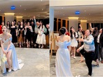 Màn tung hoa cưới của cô dâu khiến 'nhóm bạn ế dài'