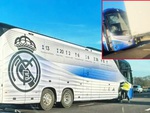 Xe buýt của Real Madrid gặp nạn sau thất bại ở Champions League