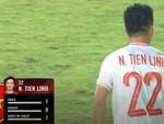 Cầu thủ tuyển Việt Nam bị truyền hình hiển thị sai ở ASEAN Cup