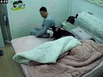 Husky giữa đêm chui lên giường đòi nằm ngủ với sen