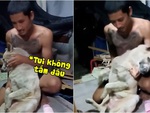 Chú chó xỉu ngang xỉu dọc khi bị bắt đi tắm