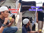 Thanh niên bị bạn lừa ăn xoài chua lè chua lét