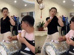 Chồng ngồi ngẩn ngơ vì bóc cây kem chưa kịp ăn cũng phải nhường vợ