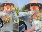 Người phụ nữ bán ổi từ chối 100 đô vì 'không biết xài tiền này'