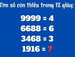 Câu đố IQ: Chỉ 5% người giải được bài toán này trong 12 giây