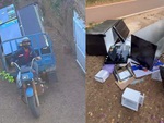 'Còn gì nữa đâu mà khóc với sầu' phiên bản xe ba gác làm đổ tủ lạnh