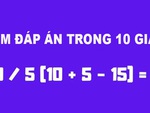 Câu đố IQ: Tìm đáp án đúng trong 10 giây