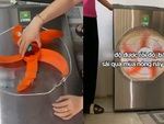 Cô gái chế tủ lạnh thành quạt điều hòa để tránh nóng