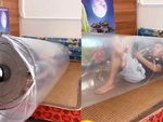 Thanh niên sáng chế quạt tránh nóng không cần điều hòa