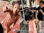 Mẹ hết hồn khi con gái cầm chuột đến tặng