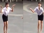 Nữ sinh nhảy vũ điệu người máy cực ngầu