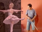 Vũ công ballet 'đá' thanh niên quét nhà không trượt phát nào
