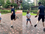 Con gái buồn chán khi bố nhảy dây siêu đỉnh