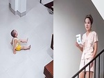 Mẹ đắp mặt nạ, con trai nhỏ hoảng hồn khóc thét vì tưởng ma