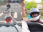 Tài xế ô tô bóp còi inh ỏi được cô gái hướng dẫn lại luật