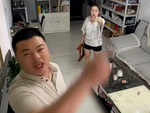 Chồng lấy camera an ninh thị uy khi bị vợ bắt nạt