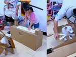 Chú chó hợp tác với cô chủ đóng cảnh 'Bao Công xử án'